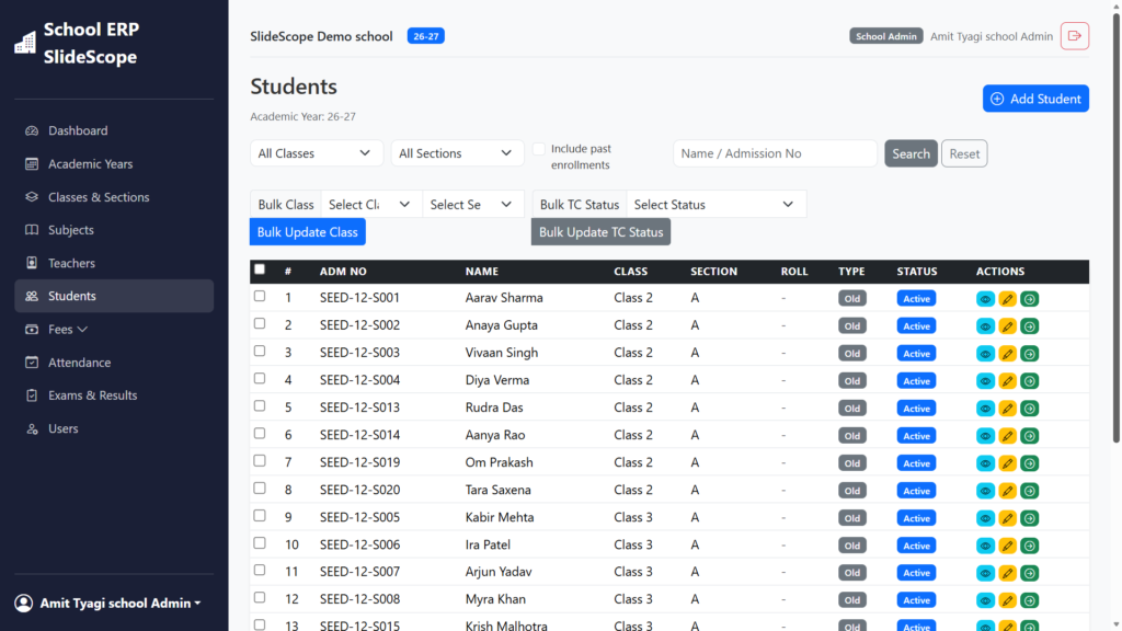 School Management System ERP by Slidescope